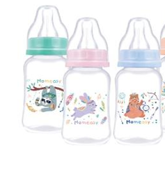 Lot de 3 Biberons Momeasy Anti-Colique 150ml | Tétine Souple, Anti-Fuite