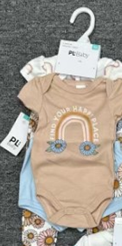 Ensemble 4 Pièces Bébé Fille "Rainbow Dreams" - 2 Bodies Arc-en-Ciel et 2 Pantalons Coordonnés