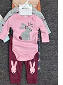 Ensemble 3 Pièces "Koala Love" - 2 Bodies Manches Longues et Pantalon Rose