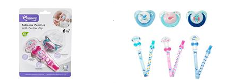 MOMEASY – Sucette Orthodontique M Flow avec Attache‑Sucette | Silicone Souple & Sans BPA | 6 M +