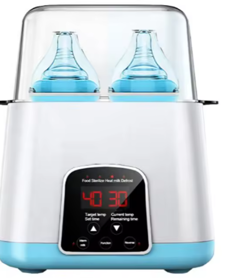 Baby Bottle Warmer Bottle Sterilizer Smart Portable Bottle Warmer and Baby Food Heater with LCD Real-time Display Fast Warming