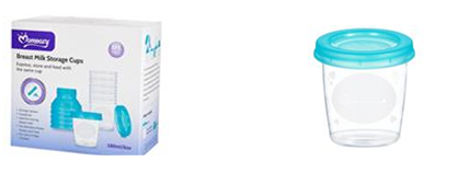 MOMEASY – Gobelets de Conservation du Lait Maternel 180 ml | Réutilisables, Hermétiques