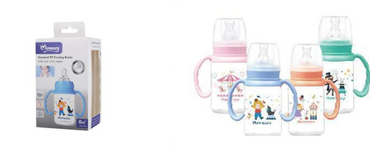 MOMEASY – Biberon Standard 240 ml avec Poignées | Anti-Colique, Anti-Fuite & Tétine Souple