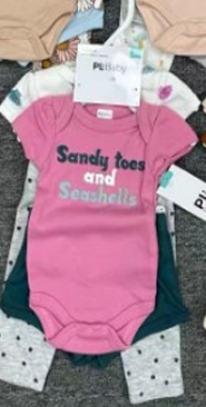 Ensemble 4 Pièces Bébé Fille "Rainbow Dreams" - 2 Bodies Arc-en-Ciel et 2 Pantalons Coordonnés