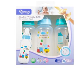 Lot de 3 Biberons Momeasy Anti-Colique 240 ml | Tétine Souple, Anti-Fuite