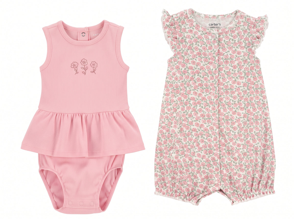 Carter's - Barboteuse et Robe 2 ans / 2 Pcs