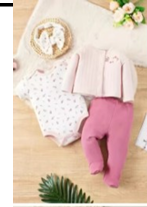 Ensemble 4 Pièces Bébé Fille "Fluffy Angel" - Veste Fourrure Blanche, Body Rose à Pois, Pantalon Rose et Bandeau Assorti