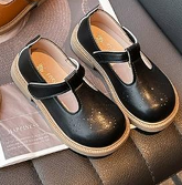 Ballerines Mary Jane Bicolores Noir et Beige - Chaussures Confort Élégantes pour Enfant